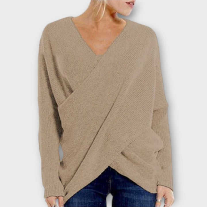 Heidi - Crossed Sweater